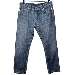 Monarchy Men’s Christoph Distressed Straight Leg Jeans Size 31X28